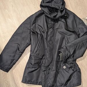 Versace Black Hooded Jacket